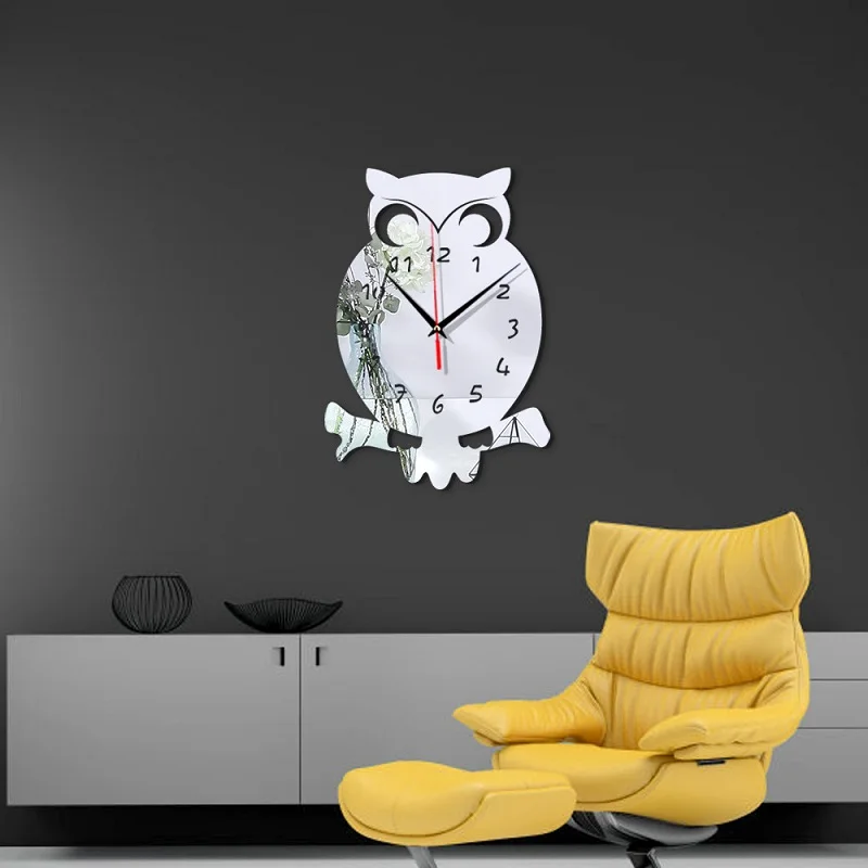 3D Wall Clock DIY Owl Acrylic Mirror Wall Self-adhesive Sticker Clocks House Decoration Living Room Kids Room Modern Design New
3D Wall Clock DIY Owl Acrylic Mirror Wall Self-adhesive Sticker Clocks House Decoration Living Room Kids Room Modern Design New
