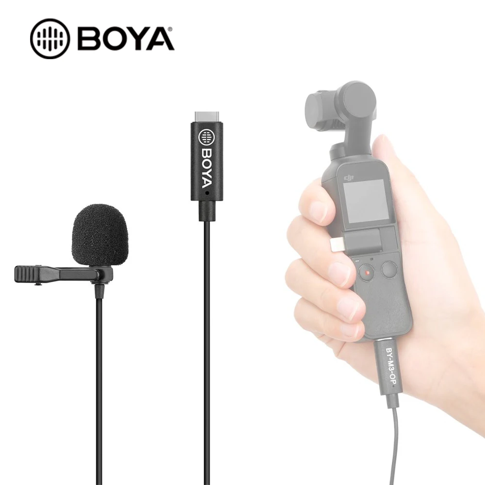 BOYA BY-M3-OP Lavalier Microphone for DJI OSMO POCKET Stabilizer Gimbal Clip-on lapel microphone vlog video interview mic
BOYA BY-M3-OP Lavalier Microphone for DJI OSMO POCKET Stabilizer Gimbal Clip-on lapel microphone vlog video interview mic