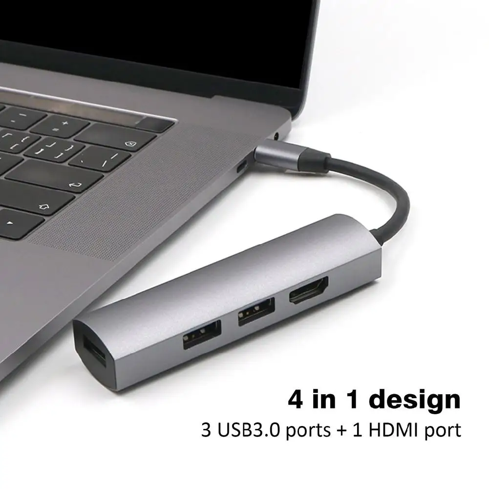 For Type-C Hub3.0 + Hdmi4K 4 in 1 Notebook Mobile Phone Adapter Notebook for mate10mate20 P20 P30
For Type-C Hub3.0 + Hdmi4K 4 in 1 Notebook Mobile Phone Adapter Notebook for mate10mate20 P20 P30