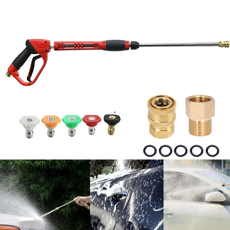 1 Set 3 in 1 High Power Washer Gun with Extension Wand Nozzle Tips Washer Accessories for Cleaning Brick Concrete
1 Set 3 in 1 High Power Washer Gun with Extension Wand Nozzle Tips Washer Accessories for Cleaning Brick Concrete