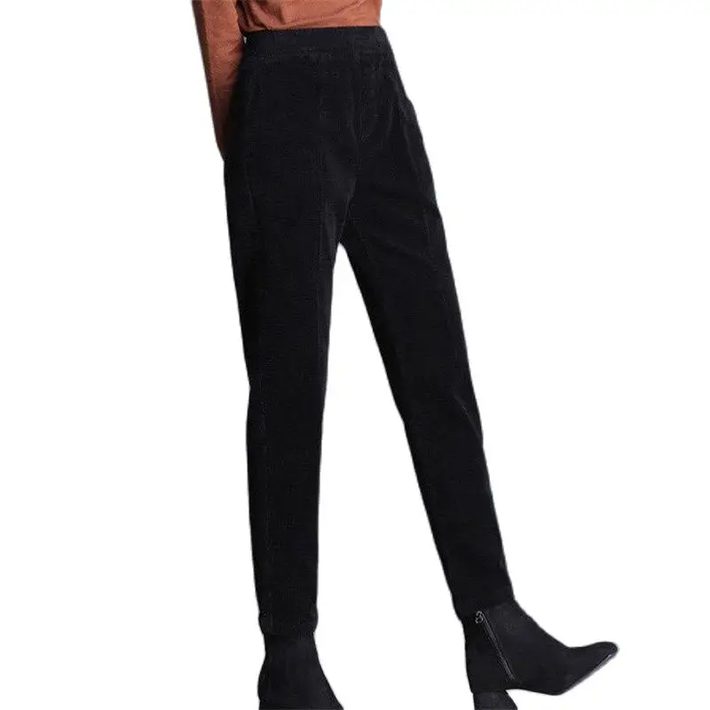 Women Corduroy Pants Fall/winter 2021 New Small Feet Harem Pants Elastic Waist Radish Daddy Pants Female Corduroy Trousers A422
Women Corduroy Pants Fall/winter 2021 New Small Feet Harem Pants Elastic Waist Radish Daddy Pants Female Corduroy Trousers A422