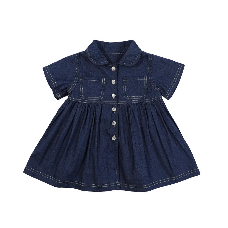 Kids 2021 Summer Girls Denim Short Sleeve turn-down Collar Dress Children's Sweet Dress Kids Go Out Short-Sleeved Dress 2-8 Year
Kids 2021 Summer Girls Denim Short Sleeve turn-down Collar Dress Children's Sweet Dress Kids Go Out Short-Sleeved Dress 2-8 Year