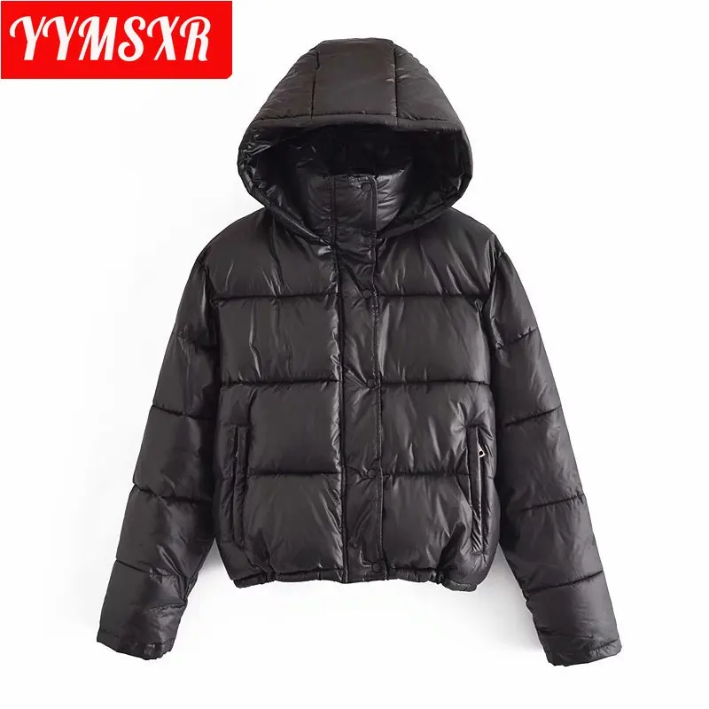 Women's Cotton Coat Jacket Tops Hooded Long-sleeved Warm Short Clothes for Fall/winter 2021 Temperament Loose Solid Color
Women's Cotton Coat Jacket Tops Hooded Long-sleeved Warm Short Clothes for Fall/winter 2021 Temperament Loose Solid Color
