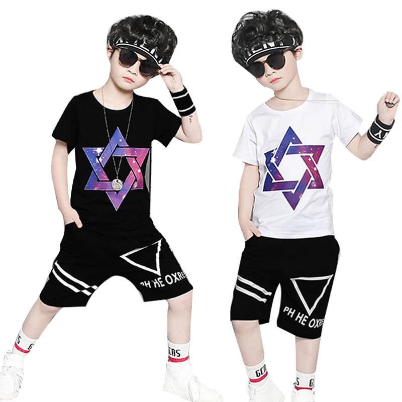 2019 Boys Summer Suit Children Children New Short Sleeved HIP HOP T Shirt +pant Two Piece Sports Leisure Sets for 8 10 12 years
2019 Boys Summer Suit Children Children New Short Sleeved HIP HOP T Shirt +pant Two Piece Sports Leisure Sets for 8 10 12 years