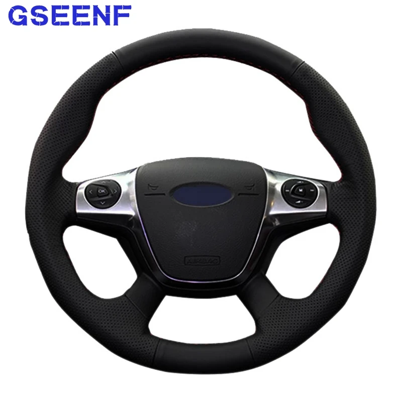 For Ford Focus 3 2012 2013 2014 KUGA Escape 2013-2015 2016 C-MAX 2011-2014 Car Steering Wheel Cover Wearable Artificial leather
For Ford Focus 3 2012 2013 2014 KUGA Escape 2013-2015 2016 C-MAX 2011-2014 Car Steering Wheel Cover Wearable Artificial leather