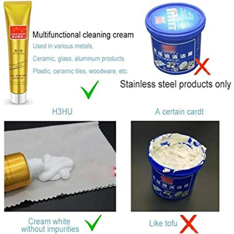 All Metal Polisher Cream Silver Cleaner and Polish Metal Polishing Silver Copper Brass Chrome Porcelain Jewelry FC
All Metal Polisher Cream Silver Cleaner and Polish Metal Polishing Silver Copper Brass Chrome Porcelain Jewelry FC
