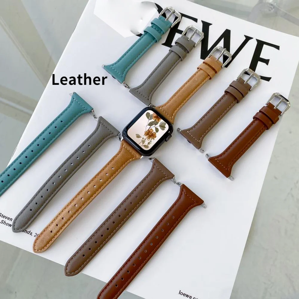 Strap for Apple Watch Band 44mm 40mm IWatch 42mm 38mm Smartwatc Leather Strap for Ladies Bracelet Apple Watch 3 4 5 SE 6
Strap for Apple Watch Band 44mm 40mm IWatch 42mm 38mm Smartwatc Leather Strap for Ladies Bracelet Apple Watch 3 4 5 SE 6
