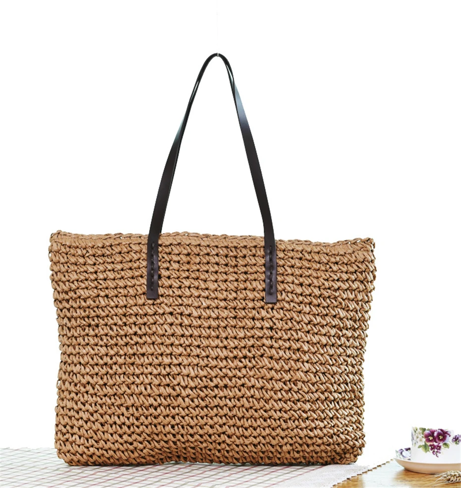 2021 New Straw Beach Bag Vintage Handmade Woven Shoulder Bag Raffia circle Rattan bags Bohemian Summer Vacation Casual Bags
2021 New Straw Beach Bag Vintage Handmade Woven Shoulder Bag Raffia circle Rattan bags Bohemian Summer Vacation Casual Bags