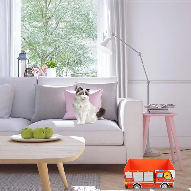 Fire Truck Design Cat Scratch Box Corrugated Paper Pet Cat House Kitten Scratch
Fire Truck Design Cat Scratch Box Corrugated Paper Pet Cat House Kitten Scratch