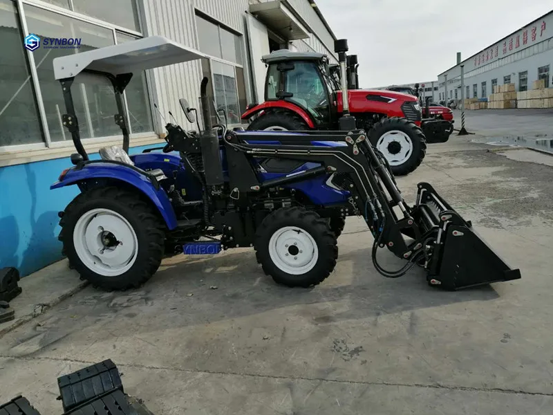 Сельскохозяйственный трактор с фронтальным погрузчиком 40HP 4WD гидравлическая