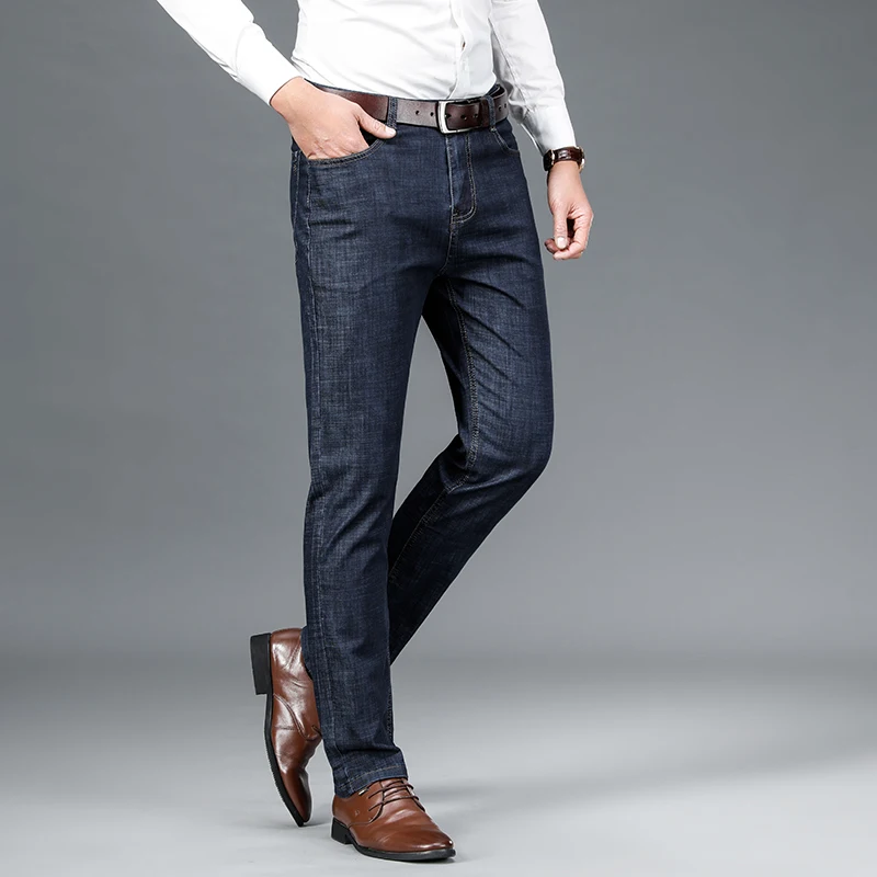 Ice Silk Summer Thin Men's Jeans Men's Trousers Spring And Autumn Business Casual Straight Loose Elastic Long Pants Men
Ice Silk Summer Thin Men's Jeans Men's Trousers Spring And Autumn Business Casual Straight Loose Elastic Long Pants Men