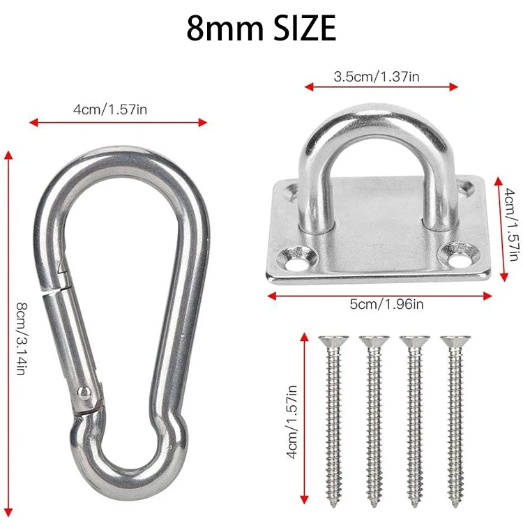 2 Sets Of Suspended Ceiling Wall Mount U-Shaped Hooks Stainless Steel Heavy Duty Multi-Function Hammock Hammock Hook Metal Base
2 Sets Of Suspended Ceiling Wall Mount U-Shaped Hooks Stainless Steel Heavy Duty Multi-Function Hammock Hammock Hook Metal Base