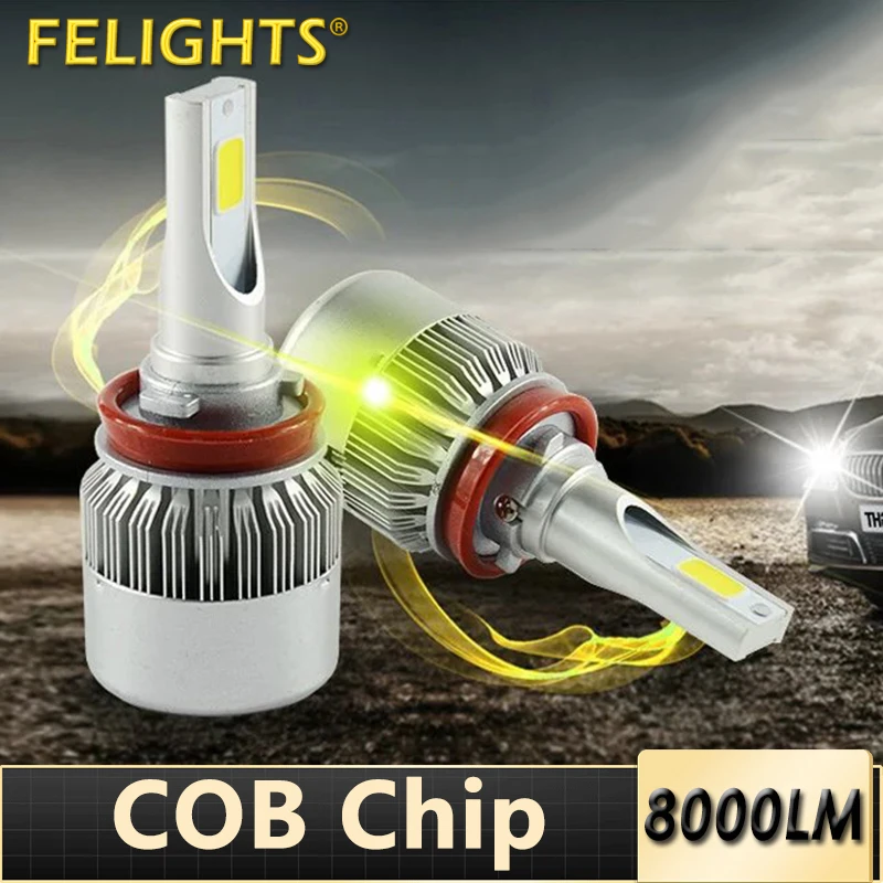 FELIGHTS H11 Car LED Headlight Kit 8000LM Light Bulbs H7 H8 H9 H4 H1 9005 9006 HB3 HB4 H27 Led Bulb 6000K Car Lights Accessories
FELIGHTS H11 Car LED Headlight Kit 8000LM Light Bulbs H7 H8 H9 H4 H1 9005 9006 HB3 HB4 H27 Led Bulb 6000K Car Lights Accessories
