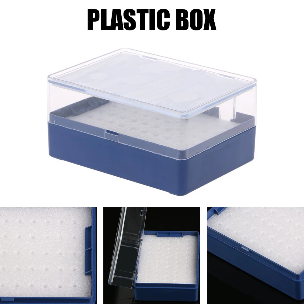 Plastic Storage Box with Foam Milling Cutter Organizer Lightweight Large Capacity Drill Bits Storage Box for 50 PCB Drill Bits
Plastic Storage Box with Foam Milling Cutter Organizer Lightweight Large Capacity Drill Bits Storage Box for 50 PCB Drill Bits