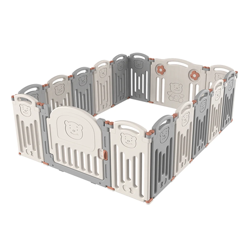 

[US-W]Baby 16 Panel Playpen Activity Center Safety Play Yard Fence Baby Playpen Safety Barrier Children's Playpens Kids Fence