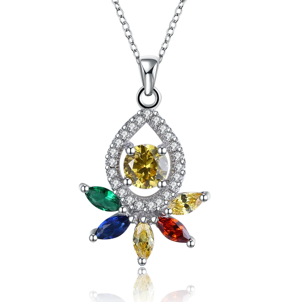ZEMIOR 925 Sterling Silver Trendy Flower Pendant Necklace Women Dazzling Cubic Zirconia Necklace Charms Anniversary Jewelry
ZEMIOR 925 Sterling Silver Trendy Flower Pendant Necklace Women Dazzling Cubic Zirconia Necklace Charms Anniversary Jewelry