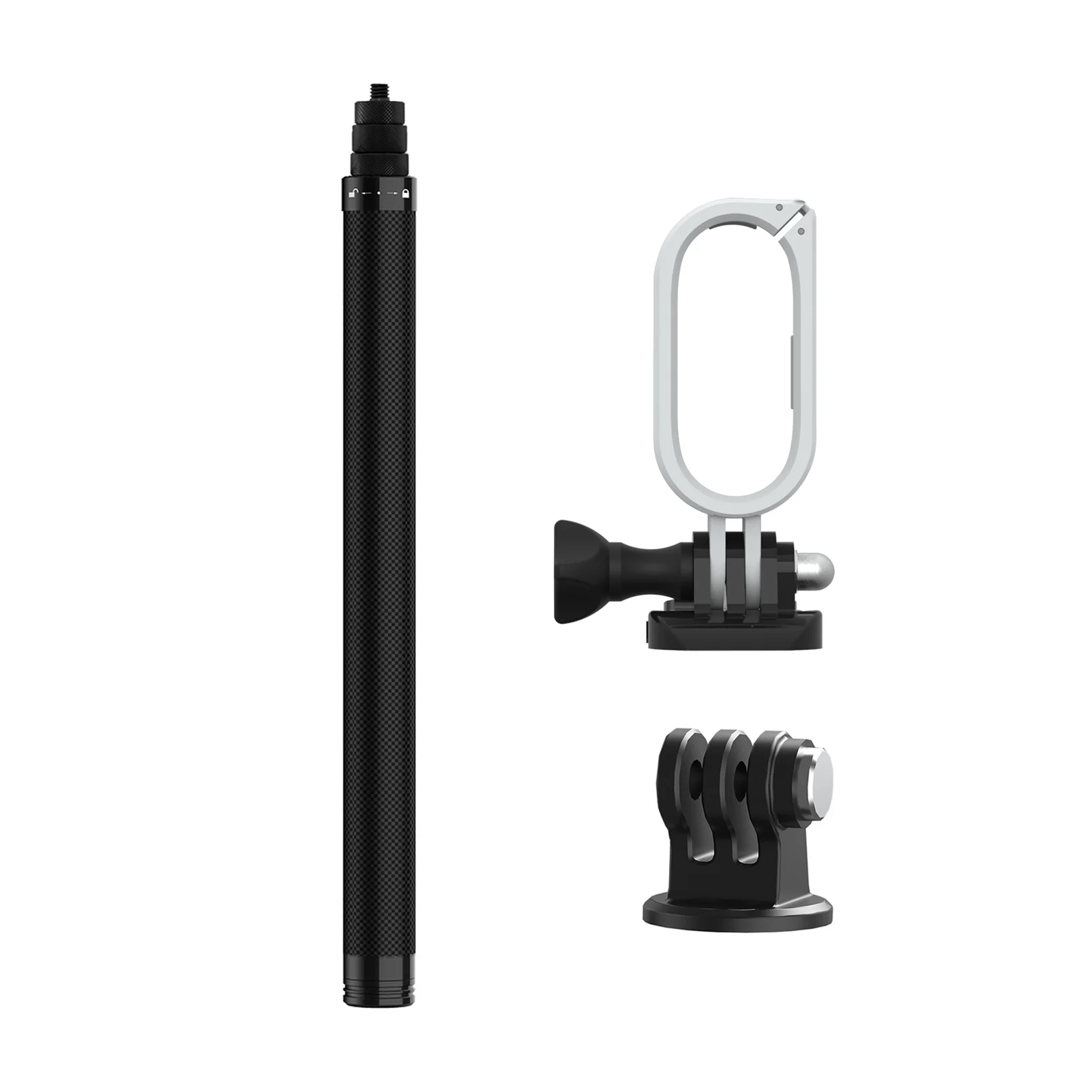 Action Camera Selfie Stick Vlog Bracket+Camera Protective Frame Housing ABS+PC Long Screw Mobile Base for Insta360 GO2 Camera
Action Camera Selfie Stick Vlog Bracket+Camera Protective Frame Housing ABS+PC Long Screw Mobile Base for Insta360 GO2 Camera