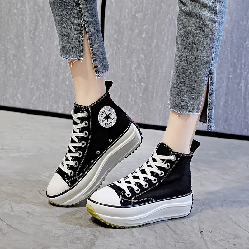 JW Joint-Name Canvas Shoes for Women 2021 Spring New High-Top Platform Height Increasing Insole Sneakers
JW Joint-Name Canvas Shoes for Women 2021 Spring New High-Top Platform Height Increasing Insole Sneakers