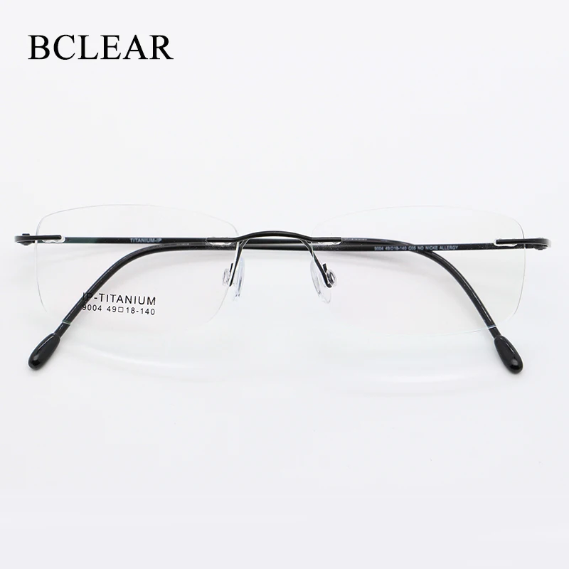 BCLEAR 49-18-140 Men Women Titanium Rimless Unisex Frames Ultralight Frameless Fashion Optical Frames Eyewear 9004
BCLEAR 49-18-140 Men Women Titanium Rimless Unisex Frames Ultralight Frameless Fashion Optical Frames Eyewear 9004