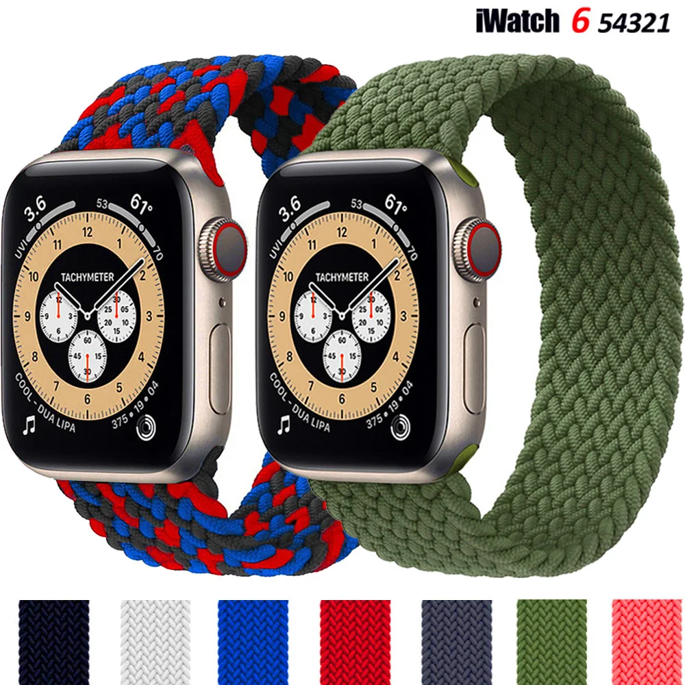 Плетеный нейлоновый ремешок для Apple watch band 44 мм 40 мм 38 мм 42 мм, эластичный тканевый браслет для iWatch series 3 4 5 se 6
Плетеный нейлоновый ремешок для Apple watch band 44 мм 40 мм 38 мм 42 мм, эластичный тканевый браслет для iWatch series 3 4 5 se 6