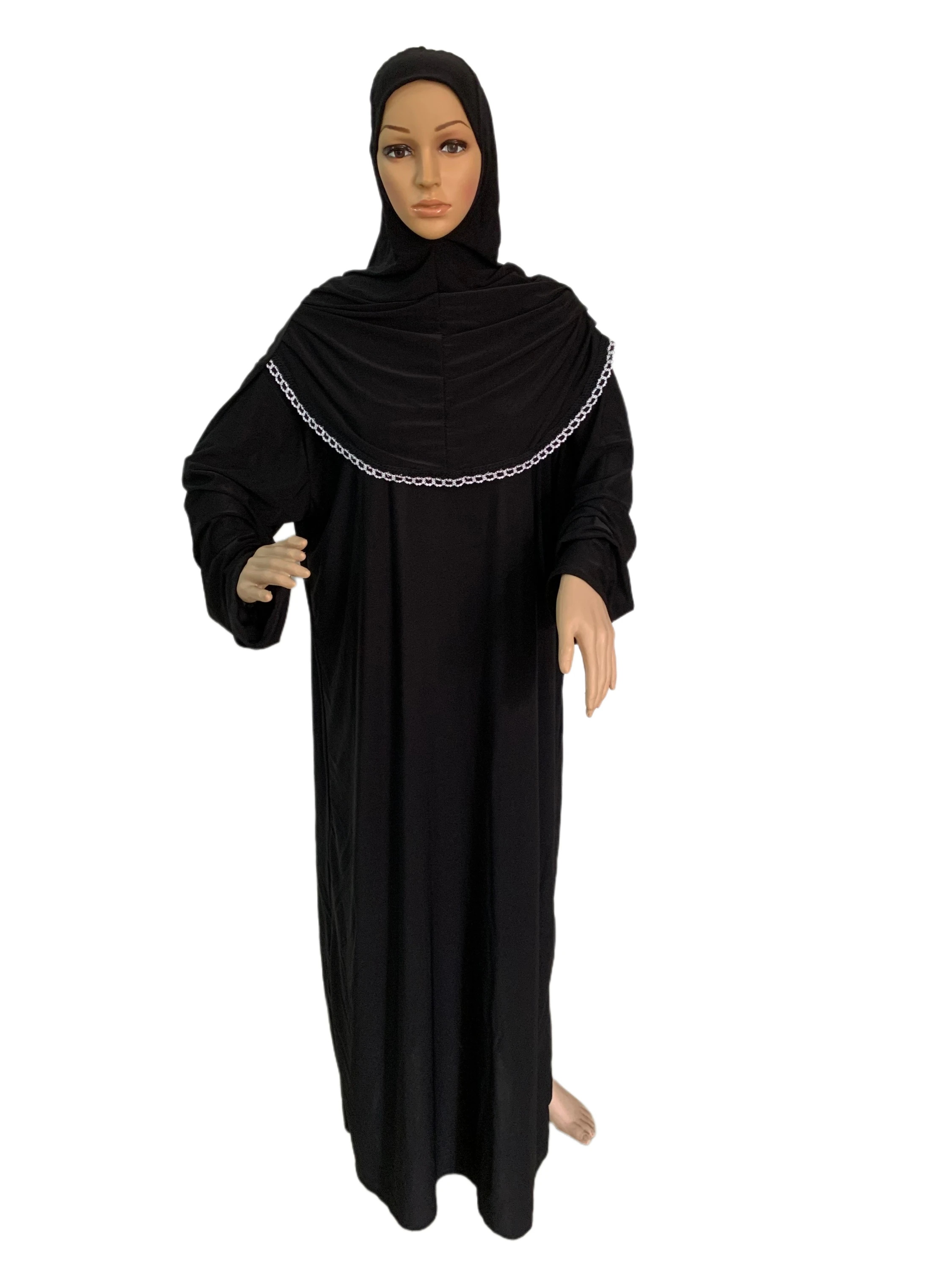 H118 Free size muslim dress with attached hijab pray khimar kaftan burqa abaya robe hijab middle east clothing
H118 Free size muslim dress with attached hijab pray khimar kaftan burqa abaya robe hijab middle east clothing