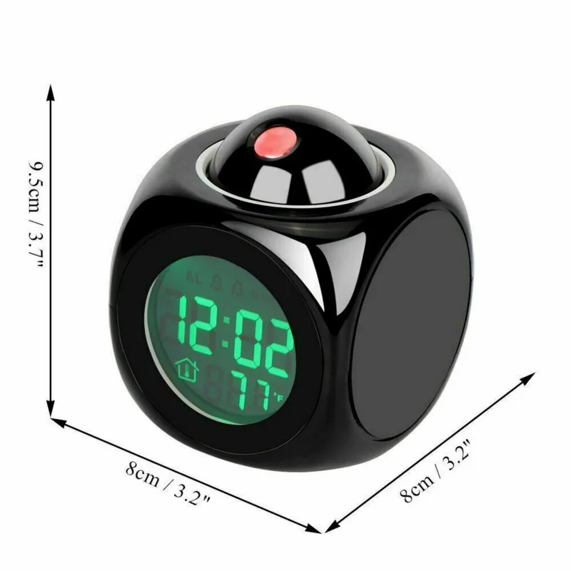 Digital Alarm Clock LED Projector Temperature Desk Time Date Display Projection Calendar USB Charger Table Clock Home Decor
Digital Alarm Clock LED Projector Temperature Desk Time Date Display Projection Calendar USB Charger Table Clock Home Decor