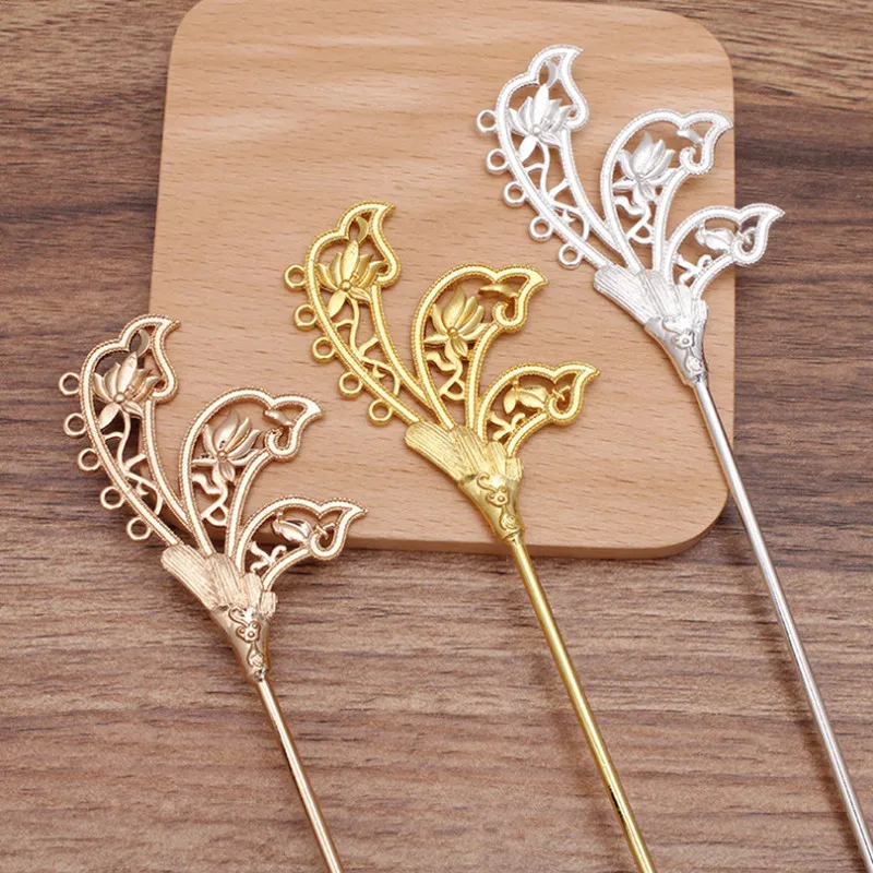 2pcs 41x65mm Flower Spacer Hole Connector Hair Clip Hair Stick Hair Fork Shape Hair Clip For DIY Hair Stick Hair Accessories
2pcs 41x65mm Flower Spacer Hole Connector Hair Clip Hair Stick Hair Fork Shape Hair Clip For DIY Hair Stick Hair Accessories