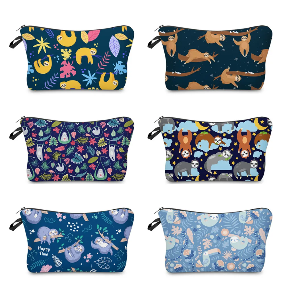 FCCEXIO Wholesale New Sloth Pattern Print Women Cosmetic Bags Travel Organizer Makeup Brush Lipstick Storage Makeup Wash Bags
FCCEXIO Wholesale New Sloth Pattern Print Women Cosmetic Bags Travel Organizer Makeup Brush Lipstick Storage Makeup Wash Bags