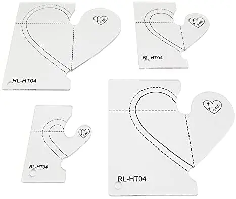 Valentine Sewing Tools Quilting Templates Sewing Machine Quilting Ruler Set # RL-HT04
Valentine Sewing Tools Quilting Templates Sewing Machine Quilting Ruler Set # RL-HT04