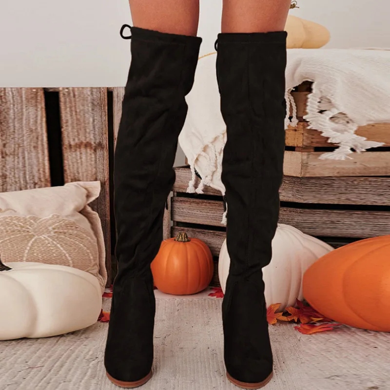 New New Women Shoes Sexy Over The Knee Chunky Heel Temperament Stretch Boots Spring Autumn Zip Brown Long Botas Plus Size 43
New New Women Shoes Sexy Over The Knee Chunky Heel Temperament Stretch Boots Spring Autumn Zip Brown Long Botas Plus Size 43