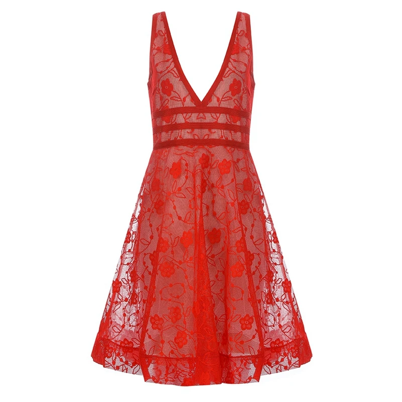 INDRESSME 2019 New Women Party Elegant Vestidos Red Fashion Sexy Deep V Sleeveless High Waist Bandage Floral Lace A-line Dress
INDRESSME 2019 New Women Party Elegant Vestidos Red Fashion Sexy Deep V Sleeveless High Waist Bandage Floral Lace A-line Dress