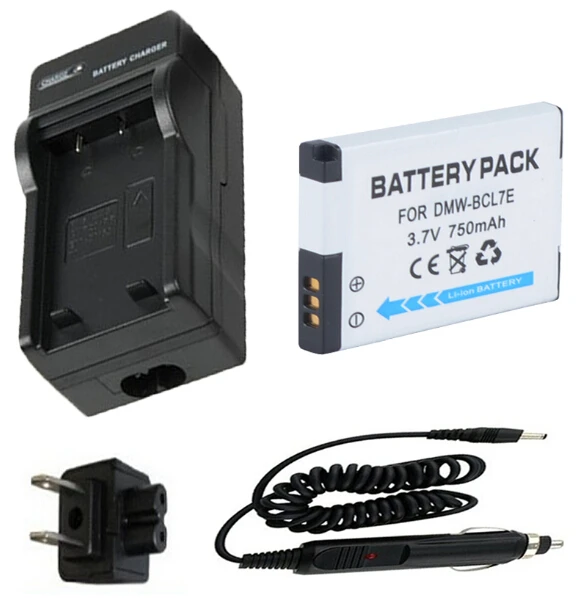 

Battery + Charger For panasonic DMW-BCL7, DMW BCL7, DMW-BCL7E, DMW BCL7E, DMW-BCL7PP, DMW BCL7PP Battery Pack 3.7V 750mAh