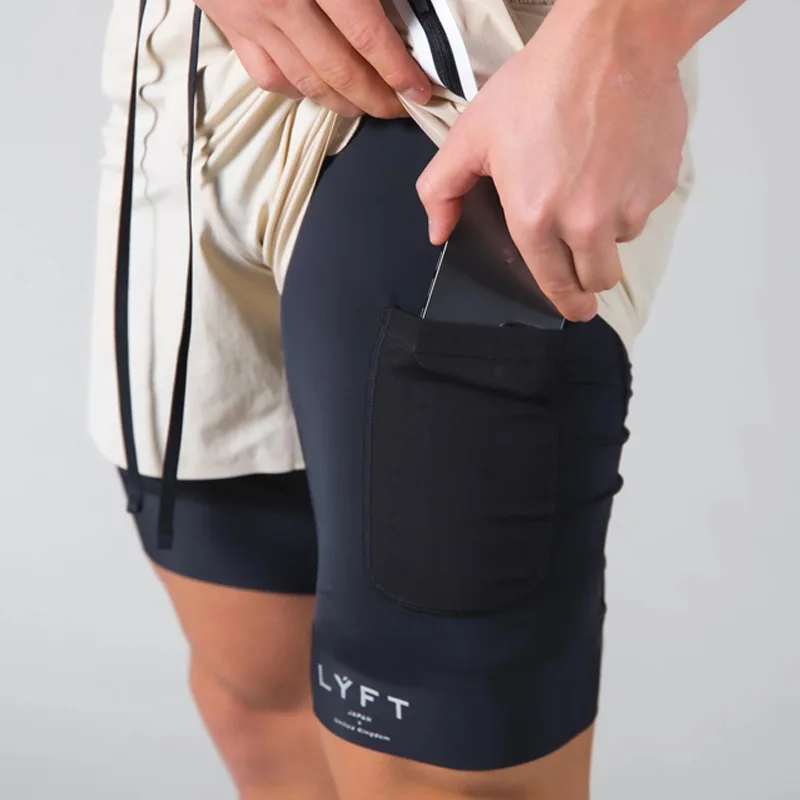 Summer Quick-drying Fake Two Double-layer Fitness Shorts Men's Sports Running Five-point Compression Training Basketball Shorts
Summer Quick-drying Fake Two Double-layer Fitness Shorts Men's Sports Running Five-point Compression Training Basketball Shorts