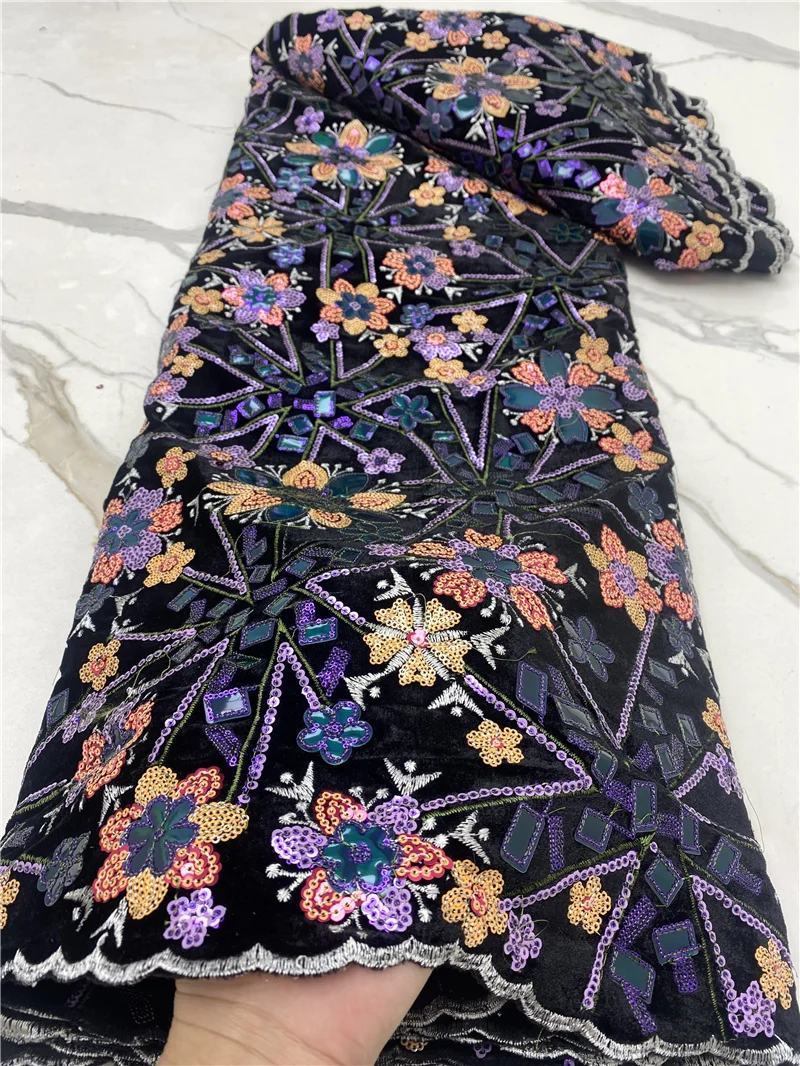 PGC French Sequins Velvet Lace Fabric 2021 Hot Sale Nigerian Lace Fabric 5Yards African Lace Fabric For Wedding Sewing YA4553B-1
PGC French Sequins Velvet Lace Fabric 2021 Hot Sale Nigerian Lace Fabric 5Yards African Lace Fabric For Wedding Sewing YA4553B-1