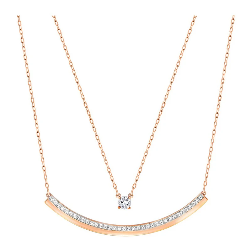 SWA Fashion New Double Necklace Shiny Crystal Elegant Glamour Lady Send Mom and Girlfriend Fashionable Exquisite Gift
SWA Fashion New Double Necklace Shiny Crystal Elegant Glamour Lady Send Mom and Girlfriend Fashionable Exquisite Gift