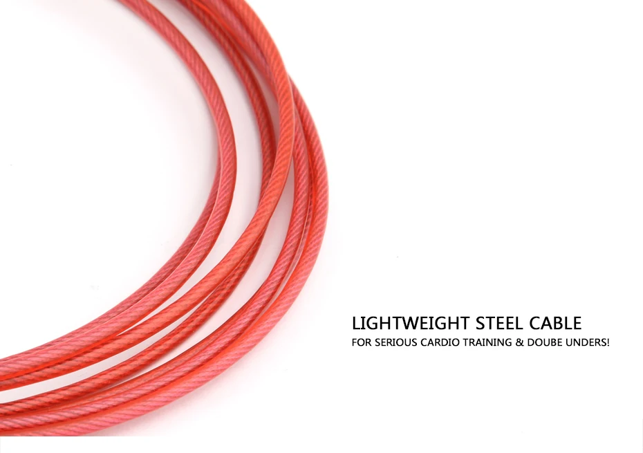 Jump Skipping Ropes Cable Steel Adjustable Fast Speed ABS Handle Jump Ropes Crossfit Training Boxing Sports Exercises
Jump Skipping Ropes Cable Steel Adjustable Fast Speed ABS Handle Jump Ropes Crossfit Training Boxing Sports Exercises