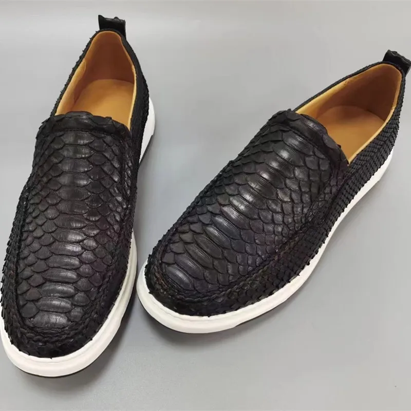 Exotic Genuine Python Skin Men's Driving Flats Authentic Real True Snake Leather Male Slip-on Soft Loafers Shoe
Exotic Genuine Python Skin Men's Driving Flats Authentic Real True Snake Leather Male Slip-on Soft Loafers Shoe