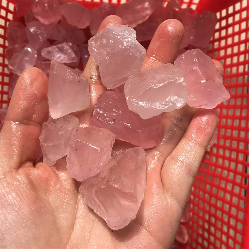 Natural Stones Rose Quartz Crystal Rough Raw Gemstones Healing Home Decoration
Natural Stones Rose Quartz Crystal Rough Raw Gemstones Healing Home Decoration