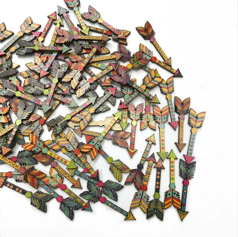 50pcs Mixed Color Sword Shapes Wooden Buttons Toggle Button 2 Holes Button Sewing Art DIY Craft Supplies
50pcs Mixed Color Sword Shapes Wooden Buttons Toggle Button 2 Holes Button Sewing Art DIY Craft Supplies