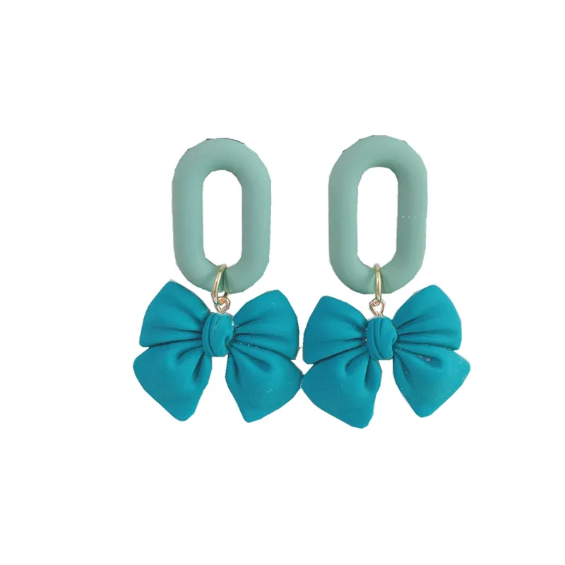 2021 Blue Acrylic Bow Geometric Dangle Earrings Fahsion Women Party Earrings Brincos
2021 Blue Acrylic Bow Geometric Dangle Earrings Fahsion Women Party Earrings Brincos