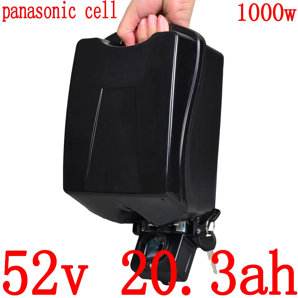 52V 1000W литиевая батарея 20AH для электрического велосипеда 15AH 17AH 23AH литий-ионный