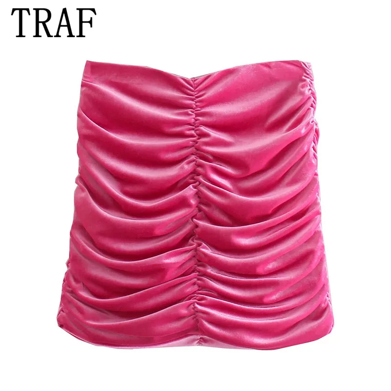 TRAF Za Ruched Velvet Mini Skirts Woman Rosy Bodycon Mini Skirt Women Vintage High Waist Tight Skirt Autumn 2021 Elegant Skirts
TRAF Za Ruched Velvet Mini Skirts Woman Rosy Bodycon Mini Skirt Women Vintage High Waist Tight Skirt Autumn 2021 Elegant Skirts