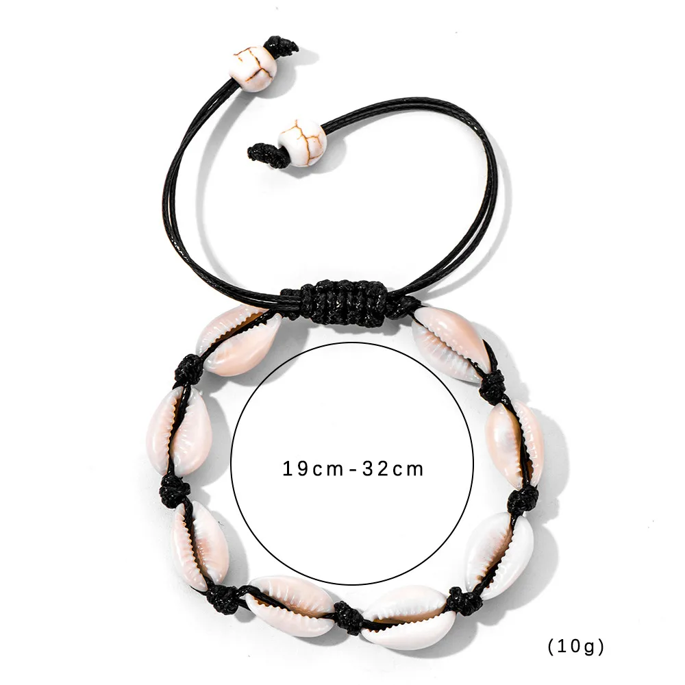 Hot Sale Handmade Natural Seashell Hand Knit Bracelet Shells Bracelets Women Accessories Beaded Strand Bracelet
Hot Sale Handmade Natural Seashell Hand Knit Bracelet Shells Bracelets Women Accessories Beaded Strand Bracelet