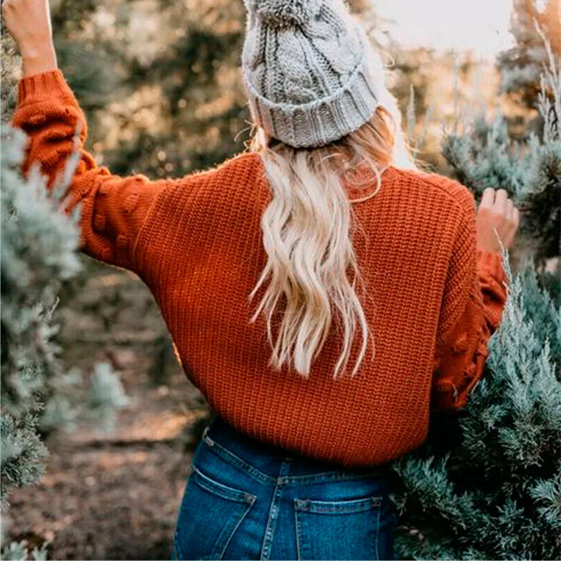 Puff Sleeve Sweater Women Knitted O-neck Loose Casual Ladies Sweaters 2021 Autumn Warm Korean Fashion Crop Top Woman Pullover
Puff Sleeve Sweater Women Knitted O-neck Loose Casual Ladies Sweaters 2021 Autumn Warm Korean Fashion Crop Top Woman Pullover
