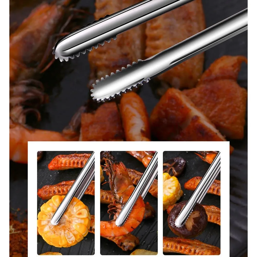 Japanese Stainless Steel Grill Tongs Bread Steak Elongated BBQ Food Tongs Clip Tweezers Clip Barbecue Buffet Restaurant Tools
Japanese Stainless Steel Grill Tongs Bread Steak Elongated BBQ Food Tongs Clip Tweezers Clip Barbecue Buffet Restaurant Tools