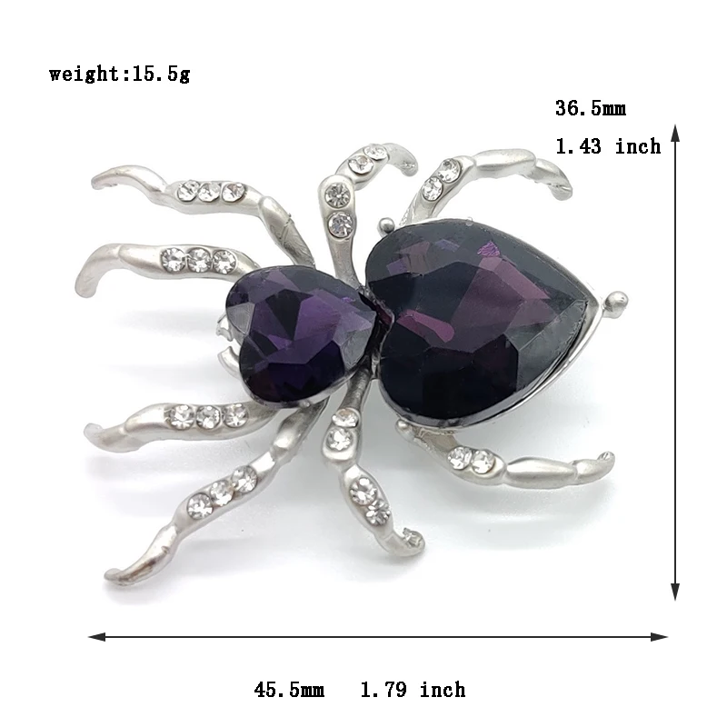 PD BROOCH Fashion Spider Rhinestone Zircon Brooch High-end Female Corsage Gift Brooches for Women Spider Jewelry
PD BROOCH Fashion Spider Rhinestone Zircon Brooch High-end Female Corsage Gift Brooches for Women Spider Jewelry