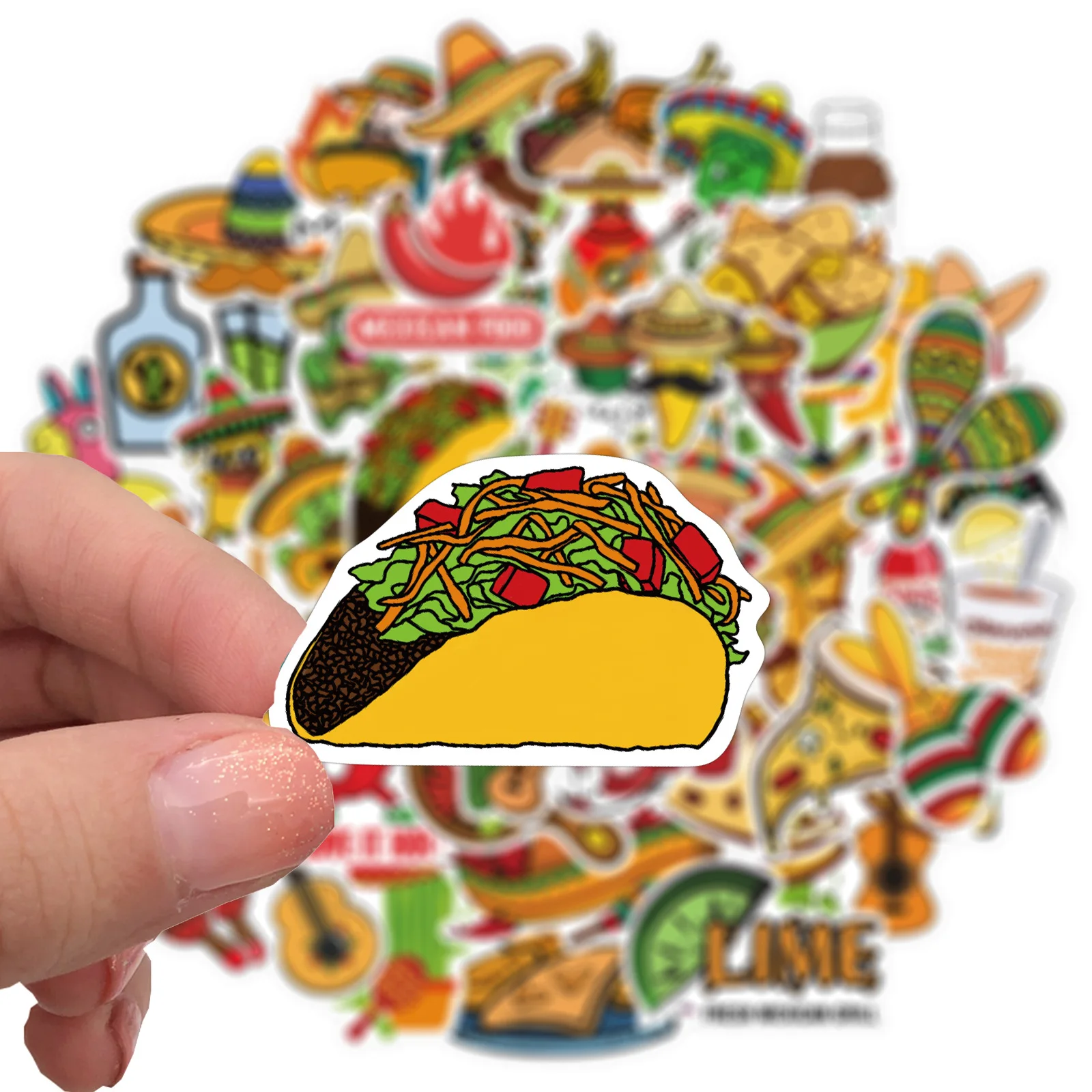 10/50PCS Anime Mexican Style Food Guitar Cute Kawaii Girl Boy Funny Toy Sticker Laptop Water Cup Helmet Child Gift
10/50PCS Anime Mexican Style Food Guitar Cute Kawaii Girl Boy Funny Toy Sticker Laptop Water Cup Helmet Child Gift