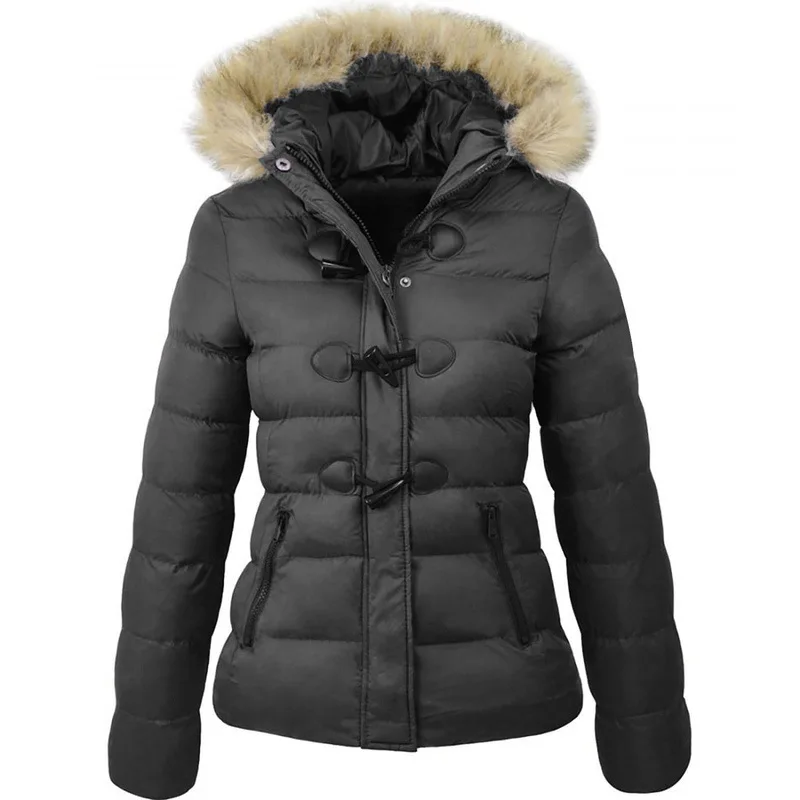 2021 New Winter Fashion Warm Hooded Fur Collar Womens Cotton Jacket Large Size Parkas Retro Horn Button Women Cotton Coat NBH183
2021 New Winter Fashion Warm Hooded Fur Collar Womens Cotton Jacket Large Size Parkas Retro Horn Button Women Cotton Coat NBH183