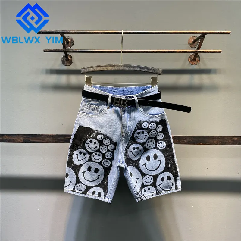 Fashion Cartoons Print Shorts Women Streetwear Loose High Waist Washed Short Jeans Womens Casual Denim Shorts Spring Summer
Fashion Cartoons Print Shorts Women Streetwear Loose High Waist Washed Short Jeans Womens Casual Denim Shorts Spring Summer