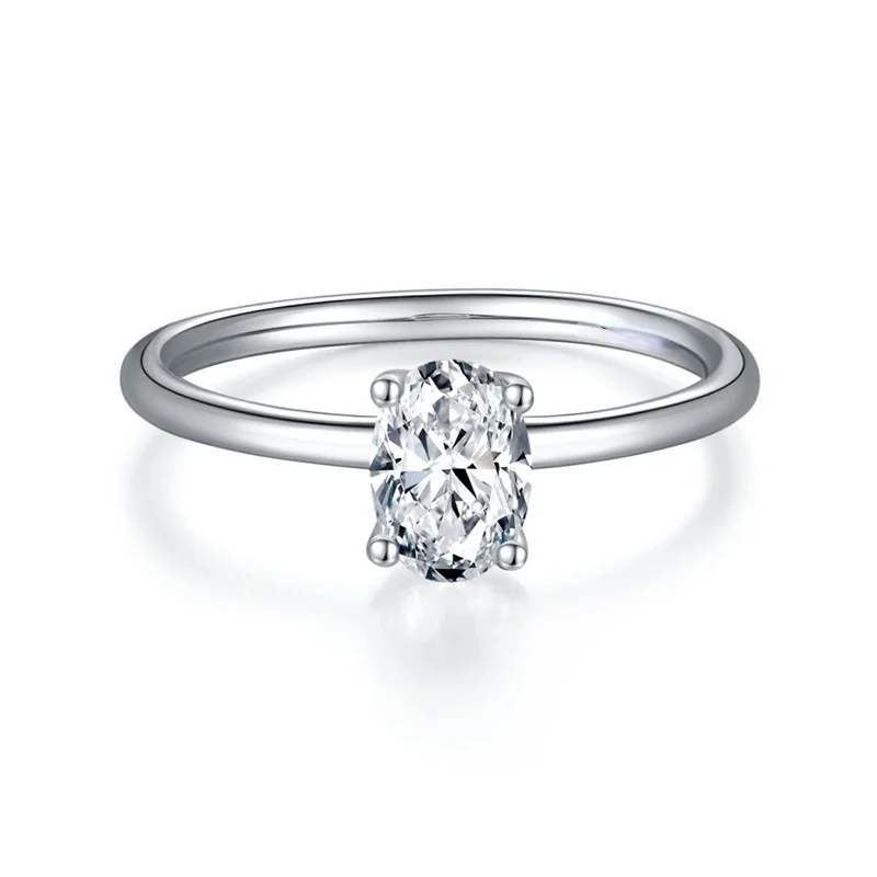 Trendy Classic 925 Sterling Silver Moissanite Ring Simple Transparent D Color 1 CT Oval Excellent Cut Jewelry Anniversary Rings
Trendy Classic 925 Sterling Silver Moissanite Ring Simple Transparent D Color 1 CT Oval Excellent Cut Jewelry Anniversary Rings